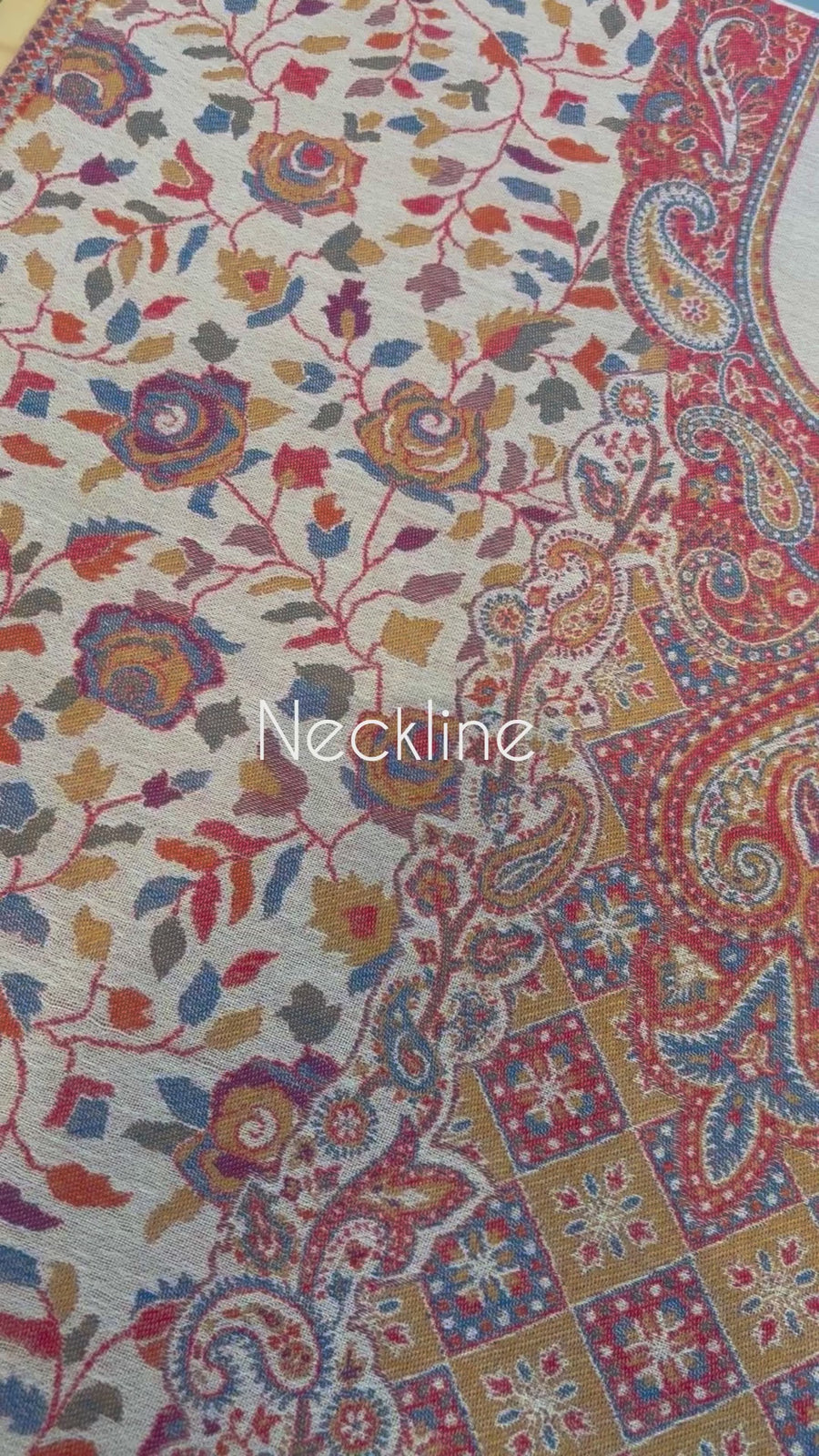 Noor e Kashmir | Fawn Kaani Silk Wool Suit Set