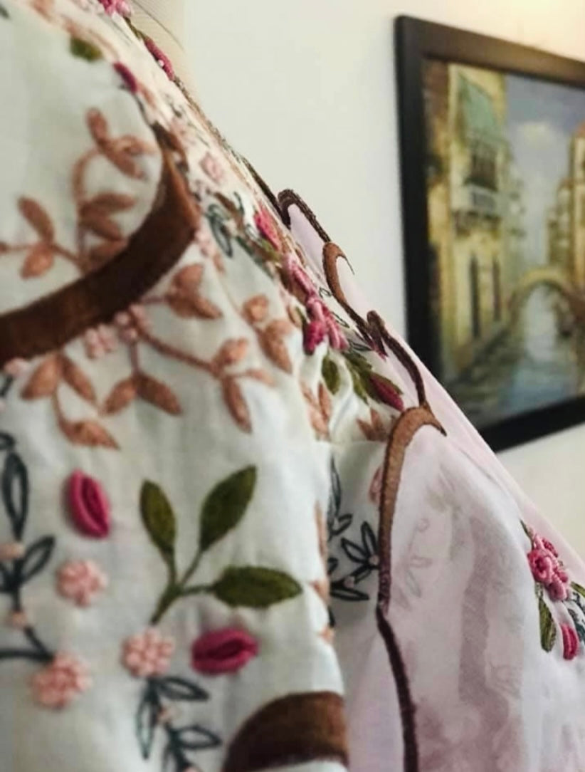 Mulmul | Luxury Sarees - Poet’s Bloom in Pink