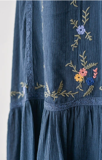 Mulmul Western Wear | Folklore with Flowers Day Dress